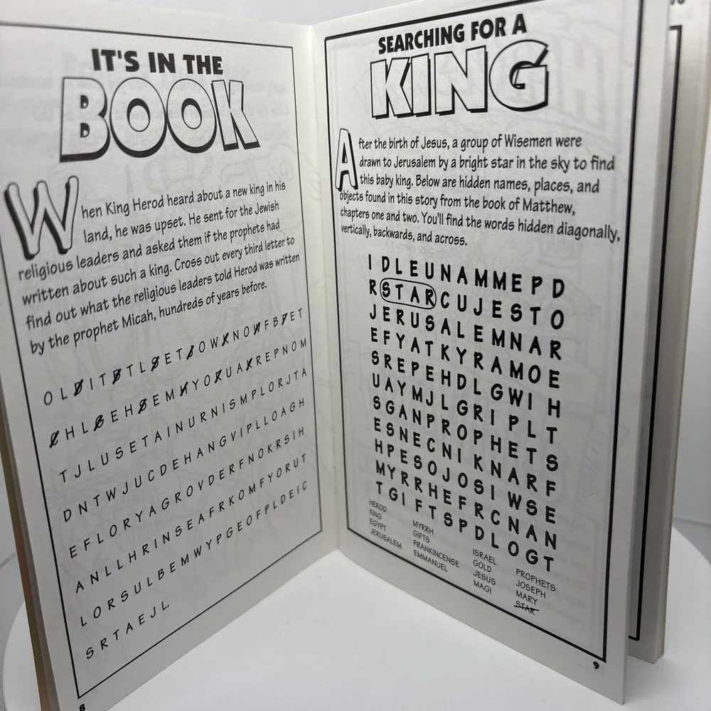 Bible‎ Stories The Story of the Wisemen Activity Book Christmas Puzzles Coloring